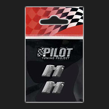 Элемент в форме знака *Кавычки* хром (тип 2)