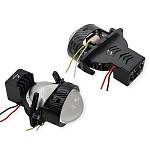 Линзы в фары светодиодные Bi-LED M8-CARBON /76 мм/ (2 штуки)