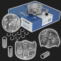 Поршни Мотордеталь ВАЗ 21126, 21127, 21129 16V d83,0 мм, безвтыковые (4 штуки с пальцами)
