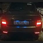 Катафот заднего бампера светодиодный LEXUS Style красный ВАЗ 2170, 2172 /Лада-Приора SE/ (2 штуки)