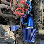 Патрубок воздушного фильтра алюминиевый RACING Air Intake D=76 мм синий Патрубок воздушного фильтра алюминиевый RACING Air Intake D=76 мм синий