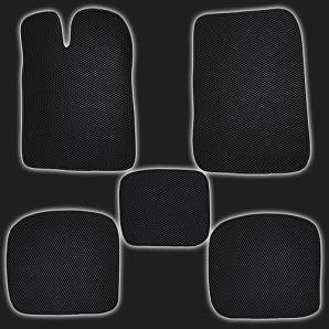 Коврики салона EVA чёрные с чёрной окантовкой ВАЗ 2101-2107 (комплект)
