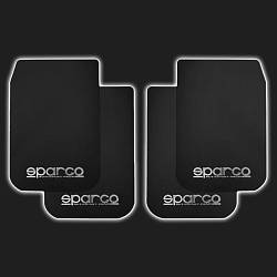 Брызговики  колёс универсальные SPARCO style большие чёрные (4 штуки)