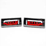 Фонари задние светодиодные, чёрные AUDI Q7 Style ВАЗ 2105, 2107 (2 штуки)