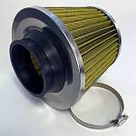 Фильтр воздушный нулевого сопротивления MPH Flow /жёлтый, хром/ D-74 мм (инжекторный) Фильтр воздушный нулевого сопротивления MPH Flow /жёлтый, хром/ D-74 мм (инжекторный)