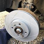 Диски переднего тормоза ATE R14 вентилируемые POWER DISC ВАЗ 2112 (2 штуки)