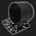 Подиум для 1-го прибора /52 мм/ регулируемая чашка, чёрный (глубина 47 мм) Подиум для 1-го прибора /52 мм/ регулируемая чашка, чёрный (глубина 47 мм)