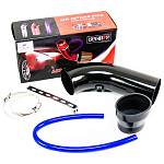 Патрубок воздушного фильтра алюминиевый RACING Air Intake D=76 мм чёрный