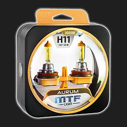 Лампа галогенная H11 MTF Light AURUM 3000K 55W (2 штуки)