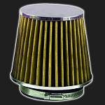 Фильтр воздушный нулевого сопротивления MPH Flow /жёлтый, хром/ D-74 мм (инжекторный) Фильтр воздушный нулевого сопротивления MPH Flow /жёлтый, хром/ D-74 мм (инжекторный)