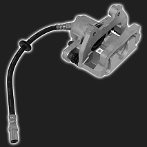 Суппорт тормозной в сборе LGR  ВАЗ 2112 R14 левый