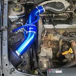 Патрубок воздушного фильтра алюминиевый RACING Air Intake D=76 мм синий Патрубок воздушного фильтра алюминиевый RACING Air Intake D=76 мм синий