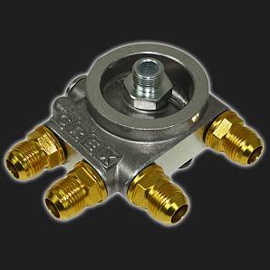 Проставка для установки масляного радиатора c термостатом и переносом фильтра TRUST style