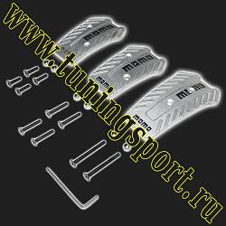Накладки на педали МКПП /алюминий/ MOMO Style GTR2 (комплект)