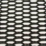 Сетка бампера 120х40 см пластиковая, чёрная,  средняя