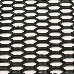 Сетка бампера 120х40 см пластиковая, чёрная,  средняя