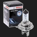 Лампа галогенная  H4 BOSCH Xenon Blue 4200K 60/55W (1 штука)