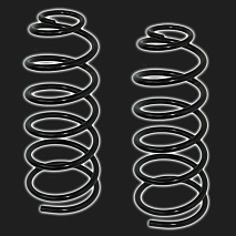 Пружины передней подвески АВТОКОМ конусные ВАЗ 1117-1119 /Лада-Калина/ (комплект 2 штуки)