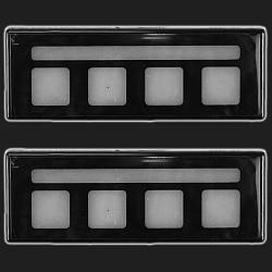 Указатели поворота боковые светодиодные (Полоса + 4 точки) белые ВАЗ 2121-2131 /Нива/, LADA 4x4 Urban, LADA Niva Legend (2 штуки)