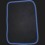 Коврики салона EVA чёрные с синей окантовкой ВАЗ 2101-2107 (комплект)