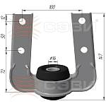 Кронштейн растяжки передней подвески СЭВИ-ЭКСПЕРТ ВАЗ 1117-1119 /Лада-Калина/ (1 штука)