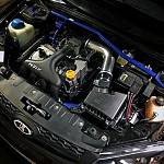 Растяжка передних стоек с доп. опорой двигателя 16V ТехноМастер (3х-точечная) ВАЗ Калина, Гранта