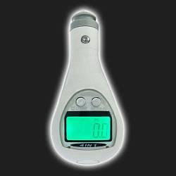 Прибор в прикуриватель 4-в-1 PROSPORT /указатель температуры в салоне, фонарик, вольтметр, цифровой манометр/