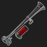 Сигнал звуковой воздушный однорожковый /45 см/, хром (комплект) Сигнал звуковой воздушный однорожковый /45 см/, хром (комплект)