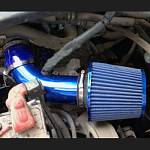 Патрубок воздушного фильтра алюминиевый RACING Air Intake D=76 мм синий Патрубок воздушного фильтра алюминиевый RACING Air Intake D=76 мм синий