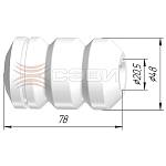 Буфер хода сжатия передней подвески СЭВИ-ЭКСПЕРТ /пенополиуретан/ ВАЗ 2108-21099, 2113-2115 (2 штуки)