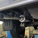 Глушитель прямоточный RZVS (51 мм) тихий, нержавейка /без насадки/ ВАЗ 2115 Глушитель прямоточный RZVS (51 мм) тихий, нержавейка /без насадки/ ВАЗ 2115