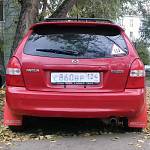 Брызговики  колёс универсальные SPARCO style большие красные (4 штуки)