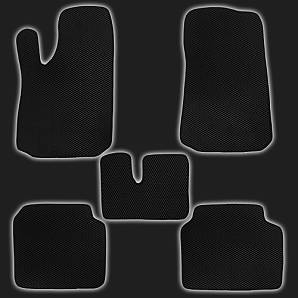 Коврики салона EVA чёрные с чёрной окантовкой ВАЗ 2121-21214 /Нива/ (комплект)