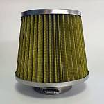 Фильтр воздушный нулевого сопротивления MPH Flow /жёлтый, хром/ D-74 мм (инжекторный) Фильтр воздушный нулевого сопротивления MPH Flow /жёлтый, хром/ D-74 мм (инжекторный)