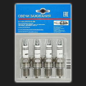 Свечи зажигания Оригинал /инжектор  8V/ ВАЗ 2104-2107, 2108-21099, 2110-2112, 2113-2115, Калина, Приора, Гранта, Ларгус, LADA 4x4, Niva Legend, Chevrolet NIVA, Niva Travel (4 штуки)
