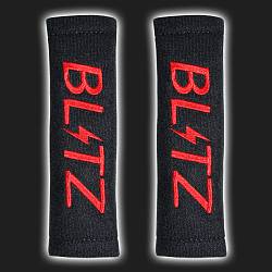 Накладка на ремень безопасности BLITZ Style чёрная (2 штуки)