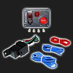 Панель зажигания, с индикатором, под карбон Панель зажигания, с индикатором, под карбон