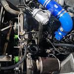 Фильтр воздушный нулевого сопротивления MPH компакт /красный, хром/ D-64 мм (инжекторный)