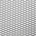 Сетка бампера 100х30 см алюминиевая, чёрная, крупная