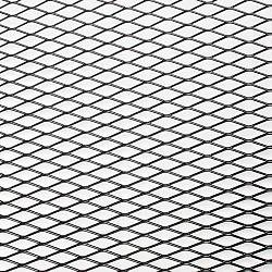 Сетка бампера 100х30 см алюминиевая, чёрная, крупная