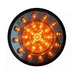 Модуль световой задний /100 мм/ светодиодный жёлтый с полосой (1 штука)