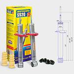 Амортизатор задней подвески газомасляный SS20 ШОССЕ ВАЗ Гранта Кросс, Калина-2 Кросс (2 штуки)