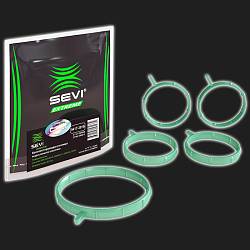 Уплотнители дроссельного патрубка и впускных каналов СЭВИ-ЭКСТРИМ /силиконовая резина/ 1.6L 16V ВАЗ 21127 Приора, Гранта, Калина-2, ВАЗ 21129 Веста, Икс-Рей, Ларгус (5 штук)