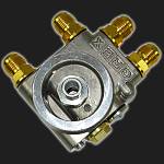 Проставка для установки масляного радиатора c термостатом и переносом фильтра TRUST style