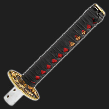 Ручка КПП универсальная Катана чёрная L-210 мм