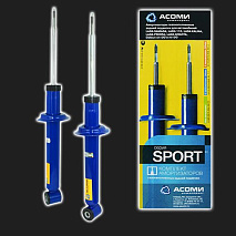Амортизатор задней подвески газомасляный АСОМИ SPORT (аналог амортизатора с индексом 88/89) ВАЗ 21905 /Лада-Гранта Спорт/, 21925 /Лада-Калина 2 Спорт/ (2 штуки)