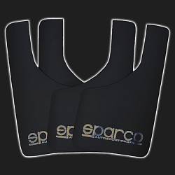 Брызговики  колёс универсальные SPARCO style малые чёрные (4 штуки)