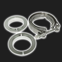 Хомут V-band с фланцами D=51 мм (c проточкой)