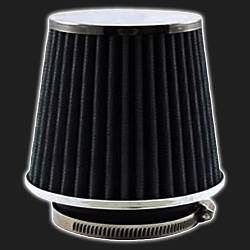 Фильтр воздушный нулевого сопротивления MPH Flow /чёрный, хром/ D-74 мм (инжекторный)