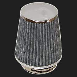 Фильтр воздушный нулевого сопротивления MPH компакт /серый, хром/ D-64 мм (инжекторный)